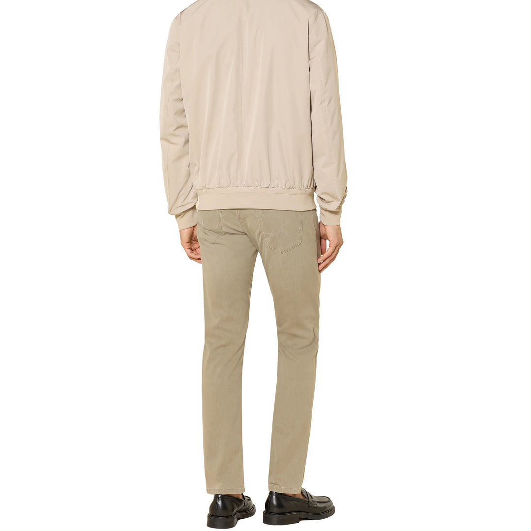 Sage Green Premium Regular Fit Soft Ultralight Five Pocket Pants - ALBERTO - Boutique Jacques International