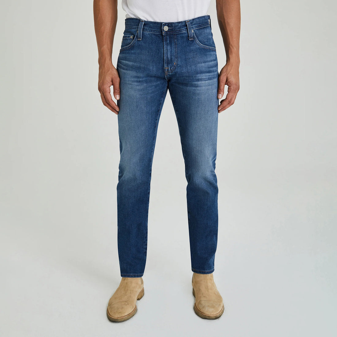 Dylan Slim 17 Years Radar Mid-Light Blue Denim - AG Jeans