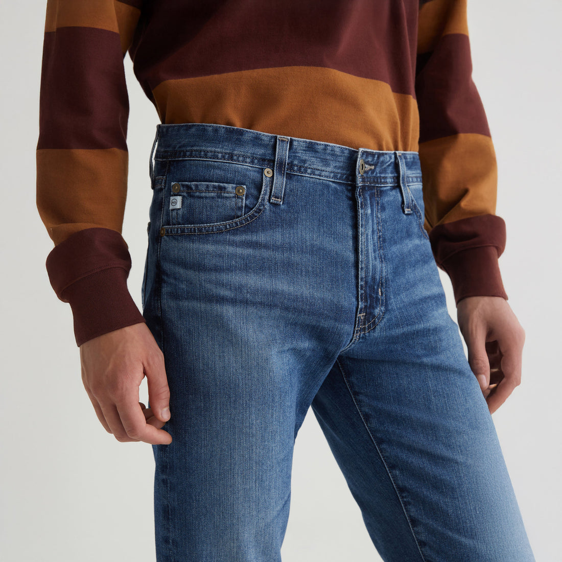 Dylan Slim Skinny VP Kubrick Mid-Blue Vapor Wash Denim - AG Jeans