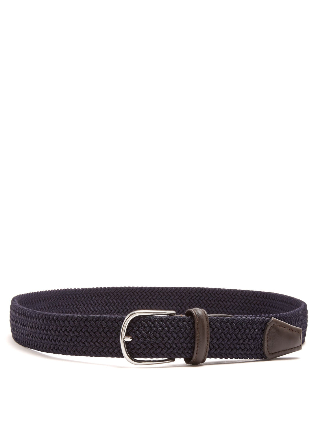 Navy Solid Woven Elastic Belt - Anderson's - Boutique Jacques International