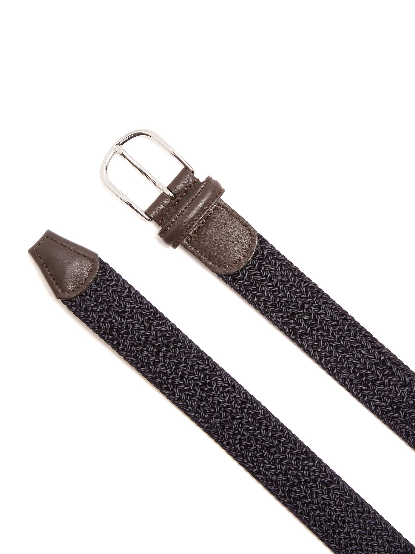 Navy Solid Woven Elastic Belt - Anderson's - Boutique Jacques International
