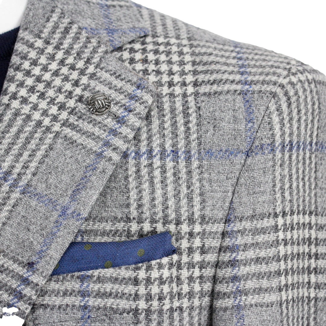 Gray Check Montana Modern Fit Sport Jacket - Jack Victor