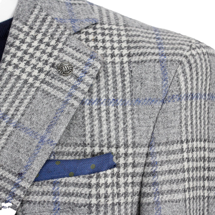 Gray Check Montana Modern Fit Sport Jacket - Jack Victor