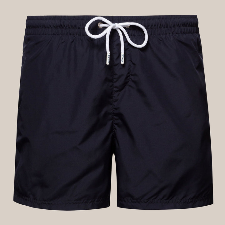 Navy Blue Solid Swim Shorts - ETON
