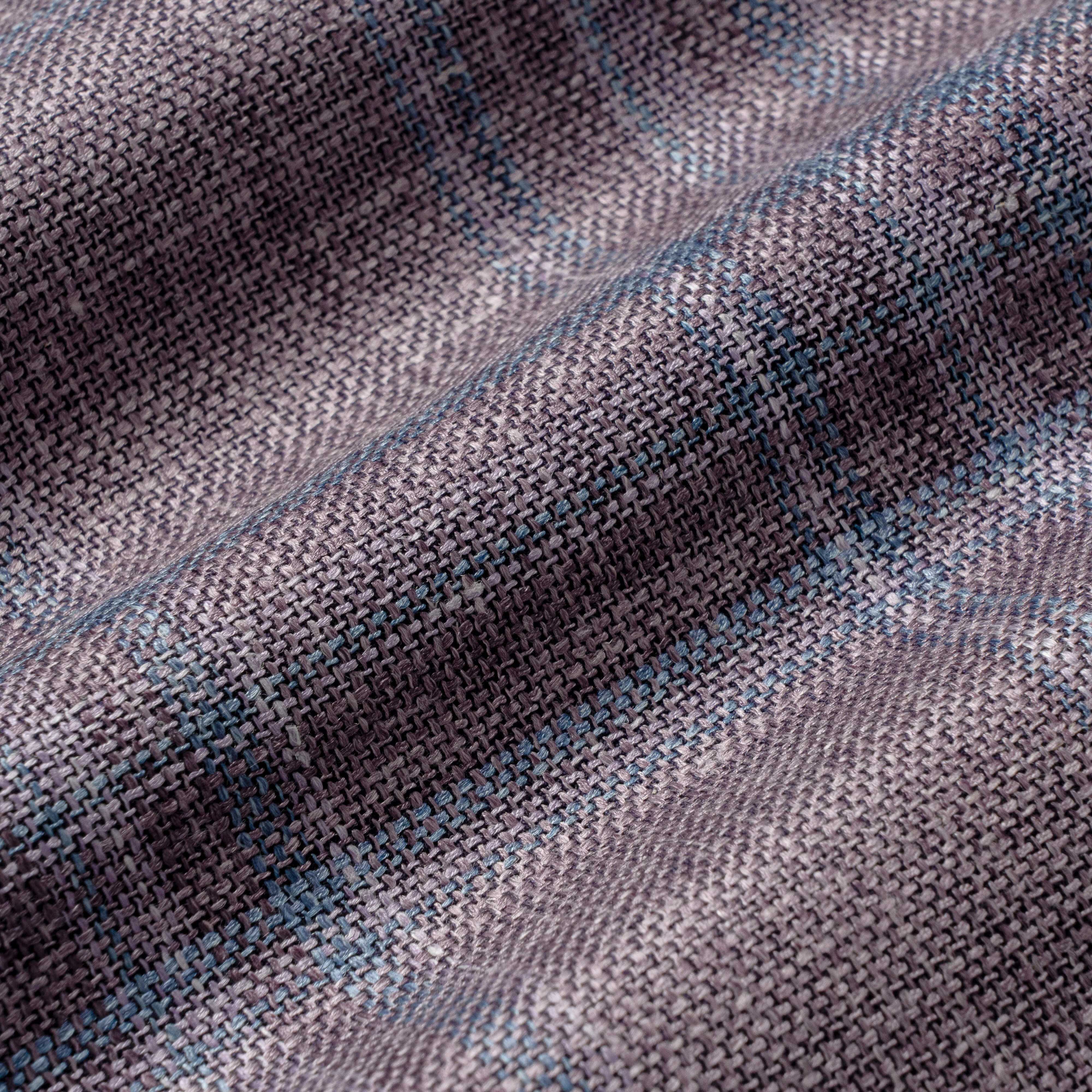 Lavender Check Wool/Silk/Linen Midland Contemporary Fit Sport Jacket - Jack Victor