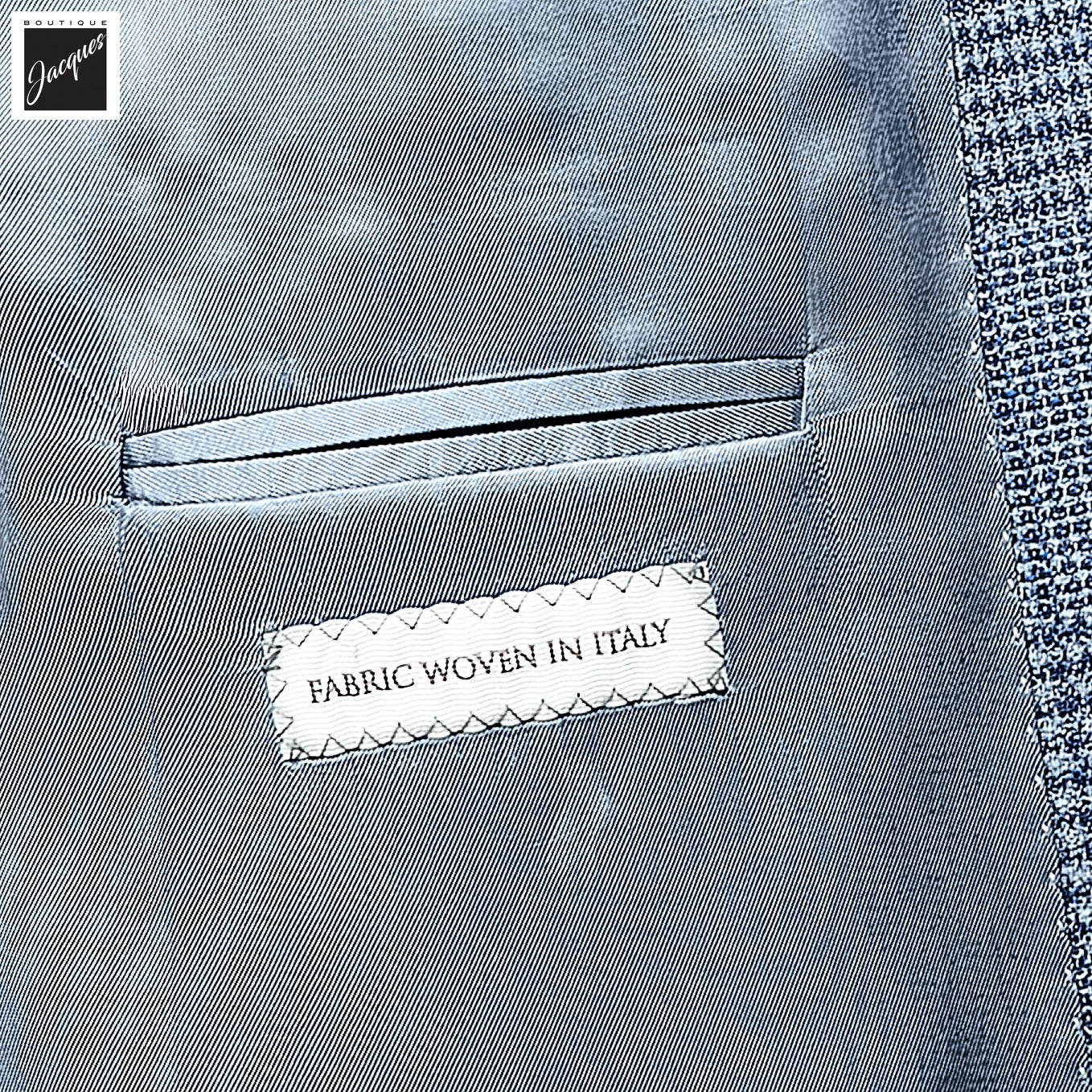 Blue Prince-of-Wales Wool-Stretch Montana Contemporary Fit Sport Jacket - Jack Victor - Boutique Jacques International