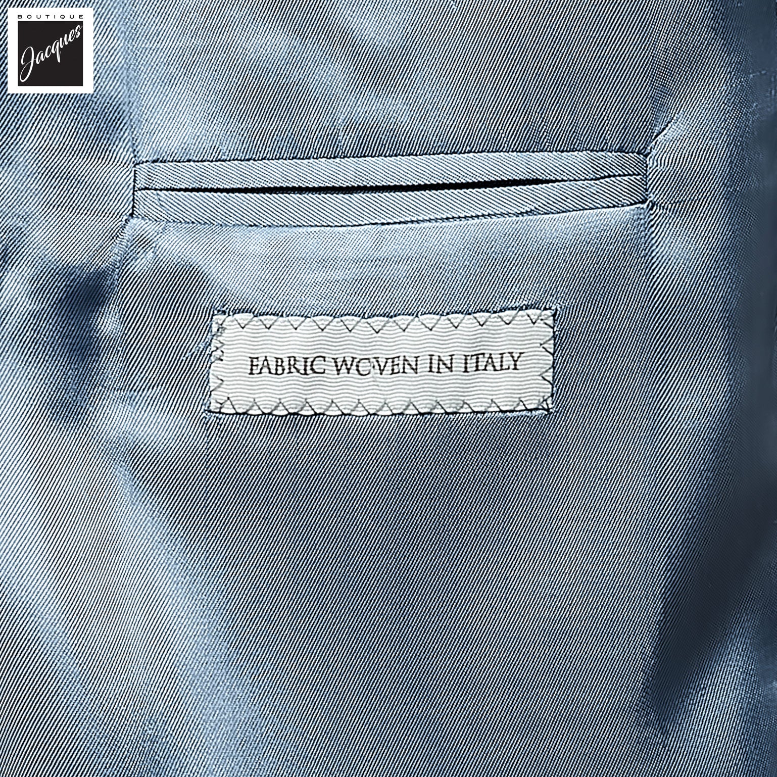 Blue Mélange Wool/Silk/Cotton Morton Contemporary Fit Sport Jacket - Jack Victor - Boutique Jacques International