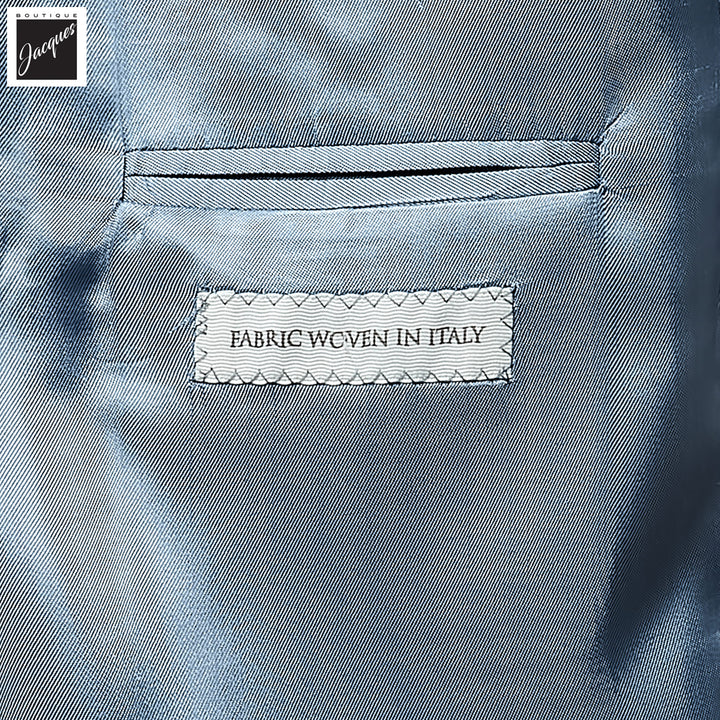 Blue Mélange Wool/Silk/Cotton Morton Contemporary Fit Sport Jacket - Jack Victor - Boutique Jacques International