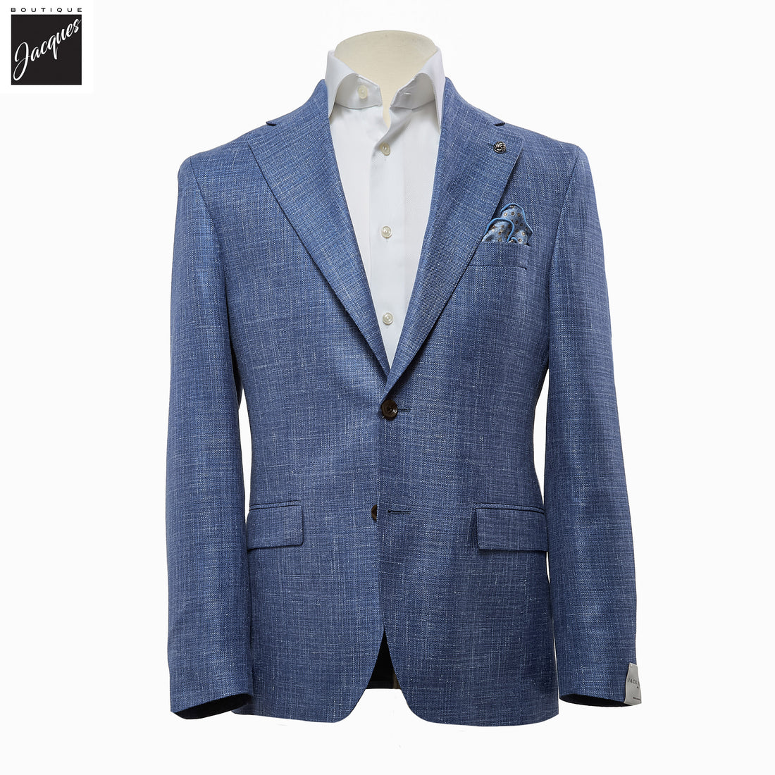 Blue Loro Piana Wool/Silk/Linen Montana Contemporary Fit Sport Jacket - Jack Victor - Boutique Jacques International