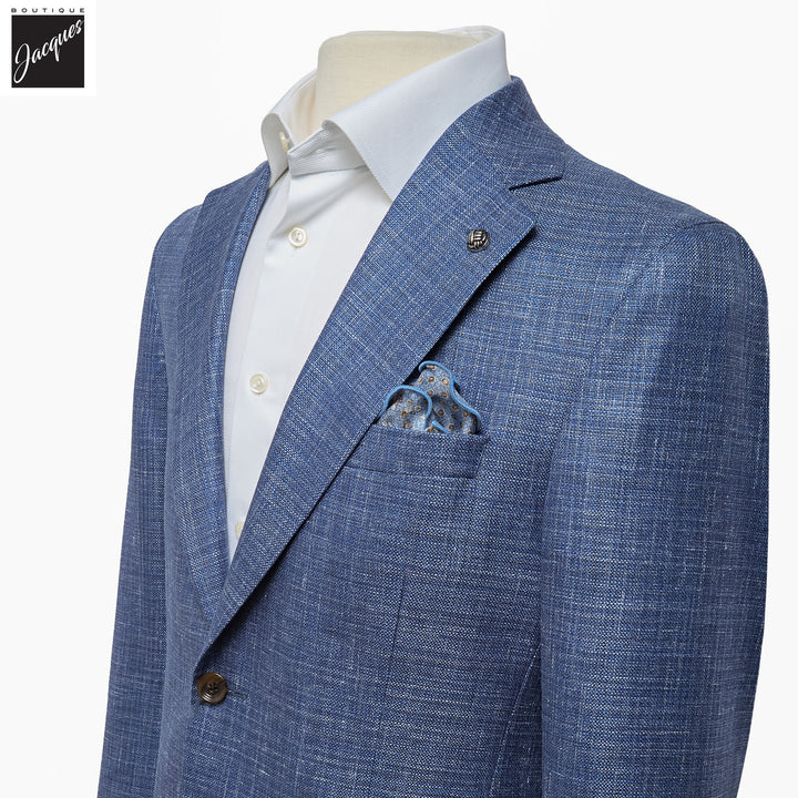 Blue Loro Piana Wool/Silk/Linen Montana Contemporary Fit Sport Jacket - Jack Victor - Boutique Jacques International