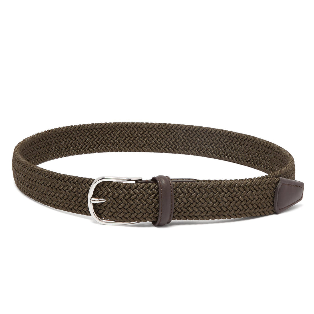 Hunter Green Woven Belt - Anderson's