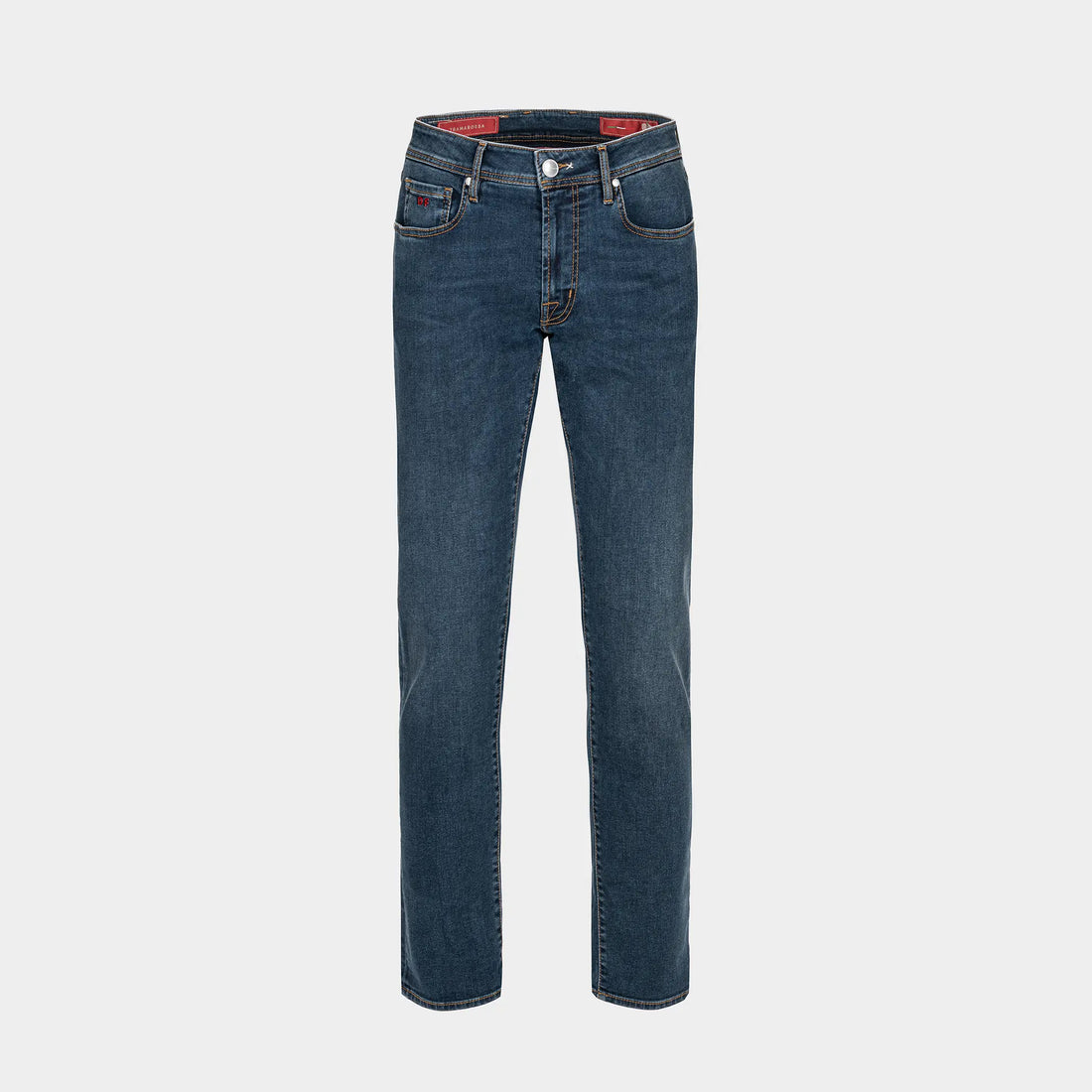 Navy Used R-Elax Michelangelo Modern Fit Super-Stretch Denim - TRAMAROSSA - Boutique Jacques International