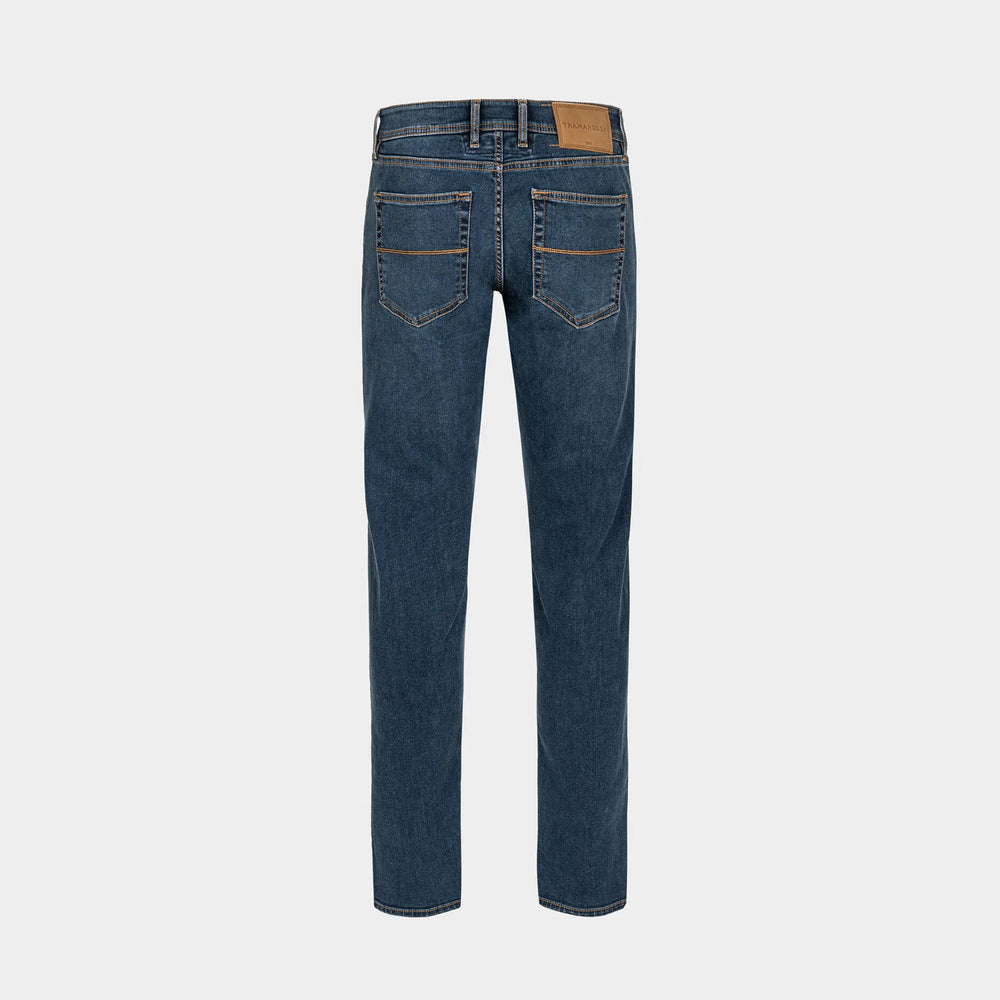 Navy Used R-Elax Michelangelo Modern Fit Super-Stretch Denim - TRAMAROSSA - Boutique Jacques International