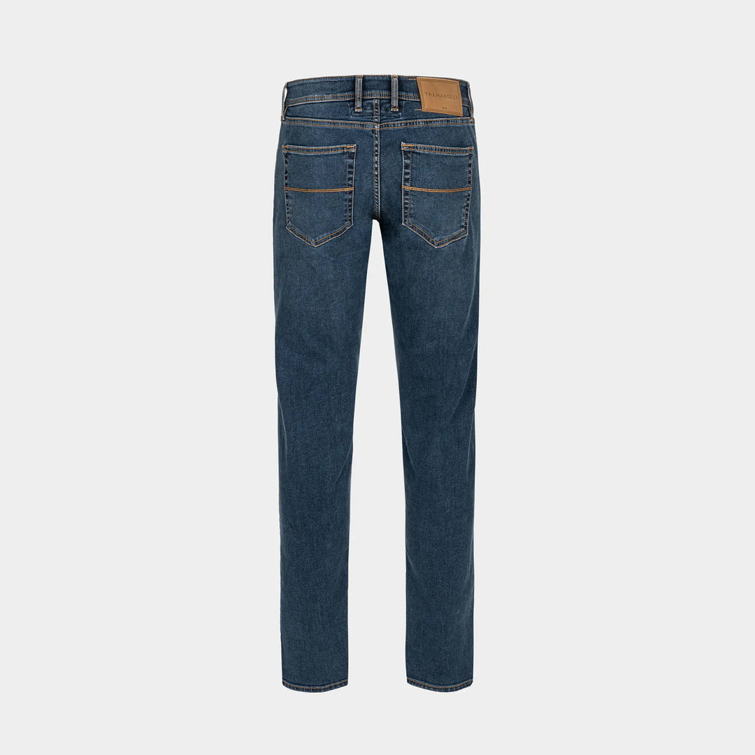 Navy Used R-Elax Michelangelo Modern Fit Super-Stretch Denim - TRAMAROSSA - Boutique Jacques International