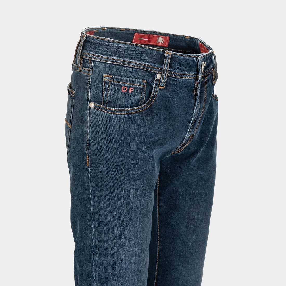 Navy Used R-Elax Michelangelo Modern Fit Super-Stretch Denim - TRAMAROSSA - Boutique Jacques International