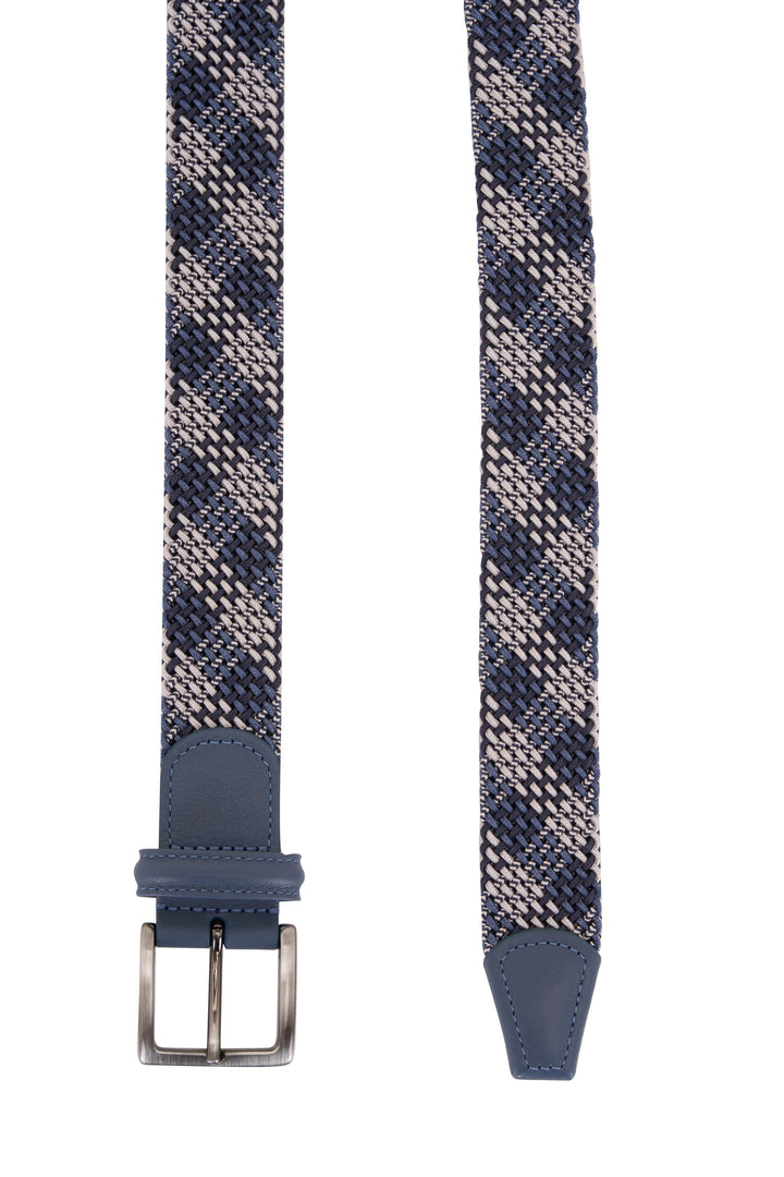Blue Multicolour Woven Belt - Anderson's - Boutique Jacques International