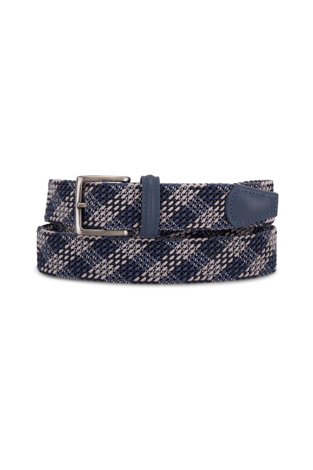 Blue Multicolour Woven Belt - Anderson's - Boutique Jacques International