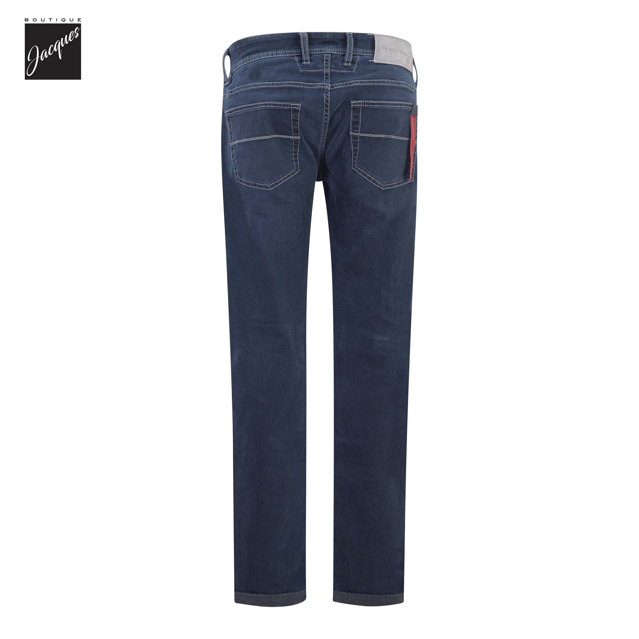 Blue Grey R-Elax Leonardo Slim Fit Super-Stretch Denim - TRAMAROSSA