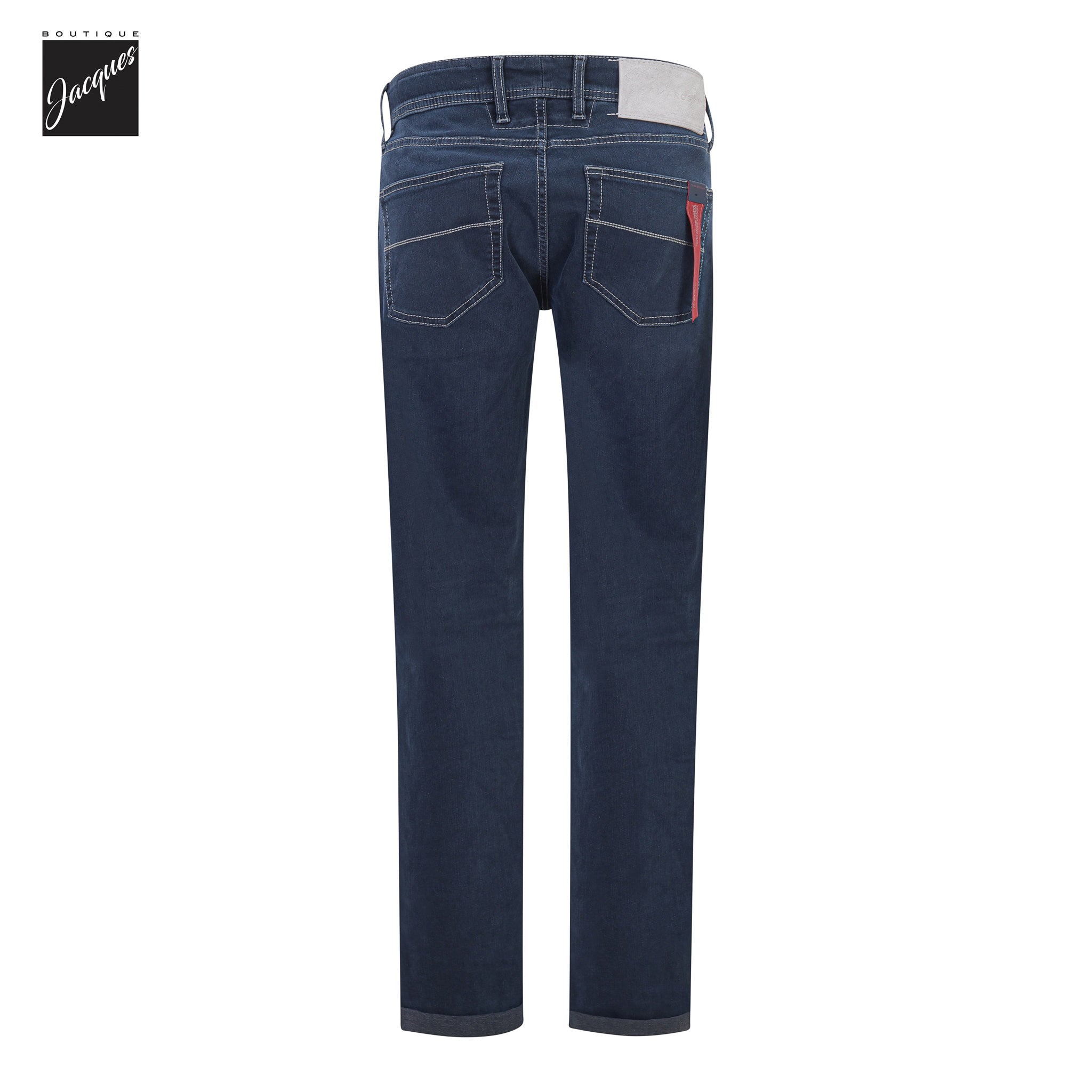 Blue Grey R-Elax Michelangelo Modern Fit Super-Stretch Denim - TRAMAROSSA