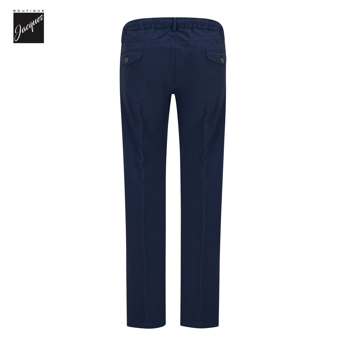 Royal Blue Cotton-Jersey Milano Jogger-Style Chino Pants - ELEVENTY PLATINUM - Boutique Jacques International