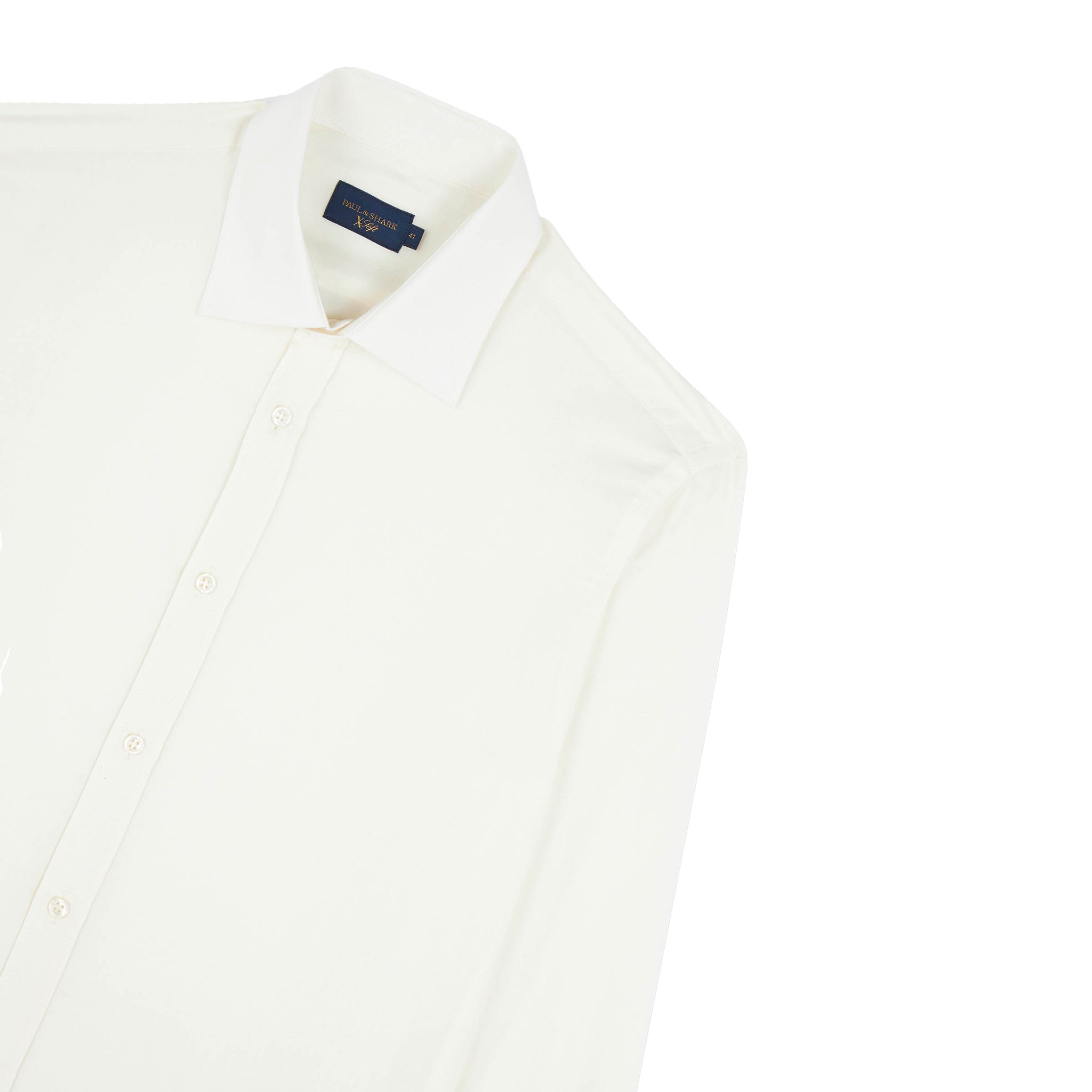 Off-White XSoft Cotton Lyocell Semi Solid Casual Shirt - Paul & Shark