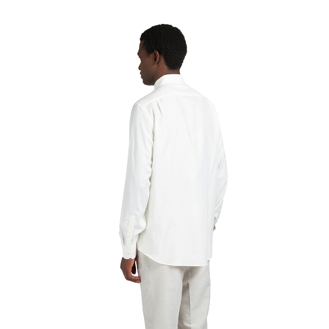 Off-White XSoft Cotton Lyocell Semi Solid Casual Shirt - Paul & Shark