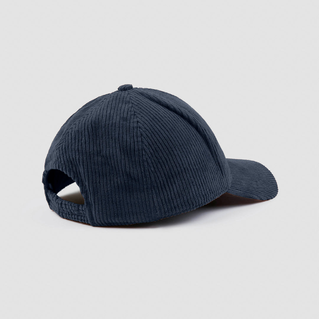 Navy Blue Shark Fin Corduroy Baseball Cap - PAUL & SHARK
