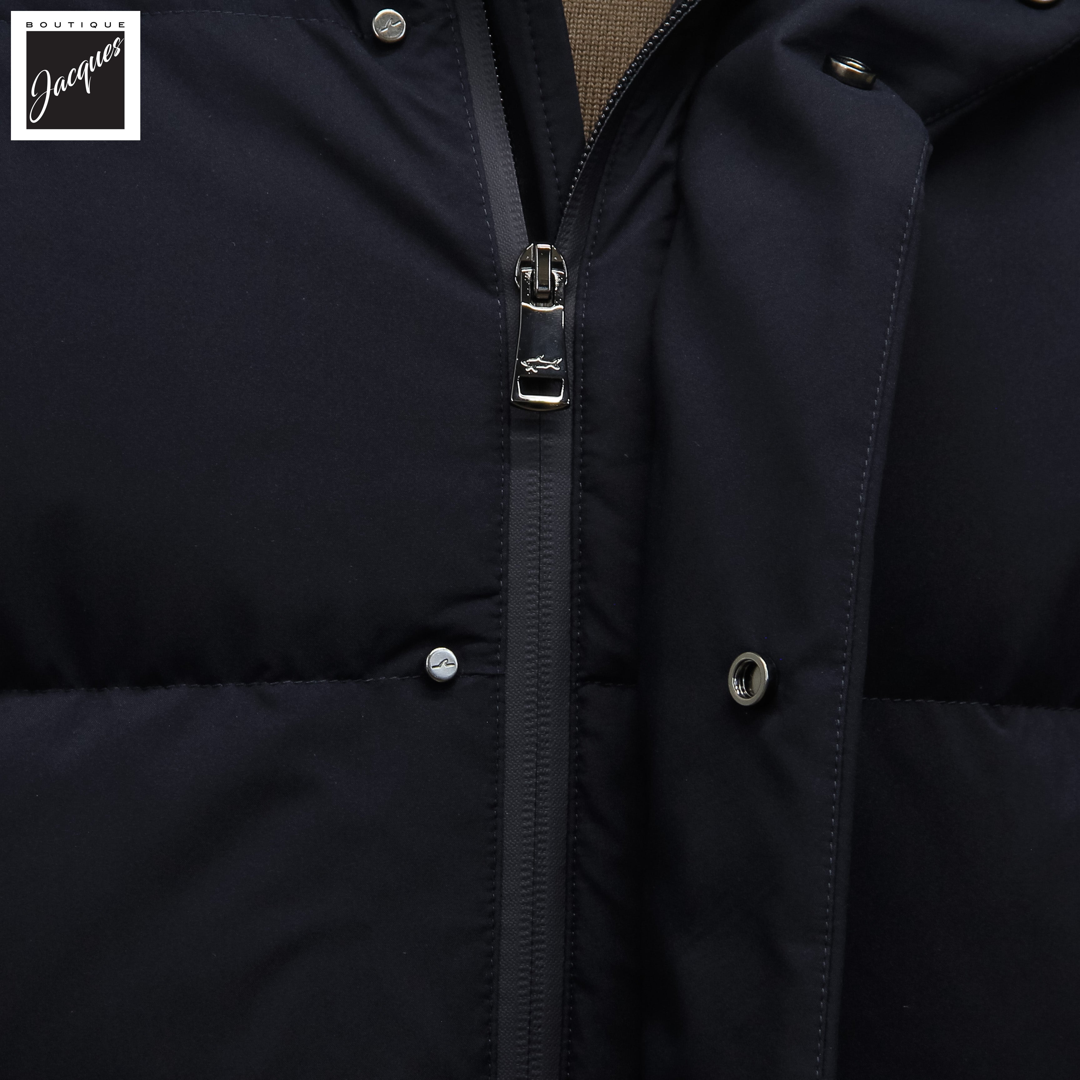 Navy Blue Typhoon Platinum Waterproof Re-Goose Down Parka - Paul & Shark
