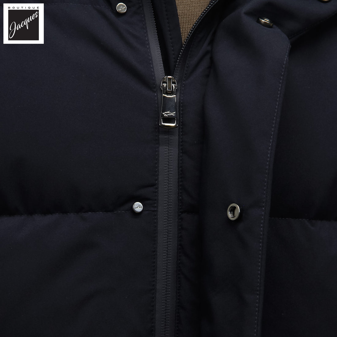 Navy Blue Typhoon Platinum Waterproof Re-Goose Down Parka - Paul & Shark