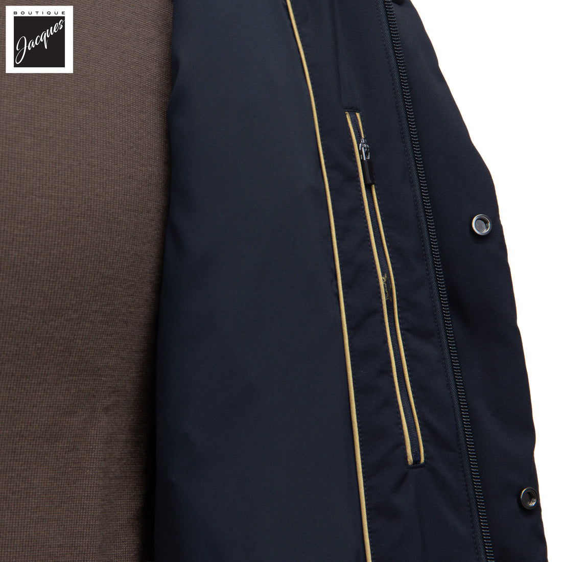 Navy Blue Typhoon Platinum Waterproof Re-Goose Down Parka - Paul & Shark