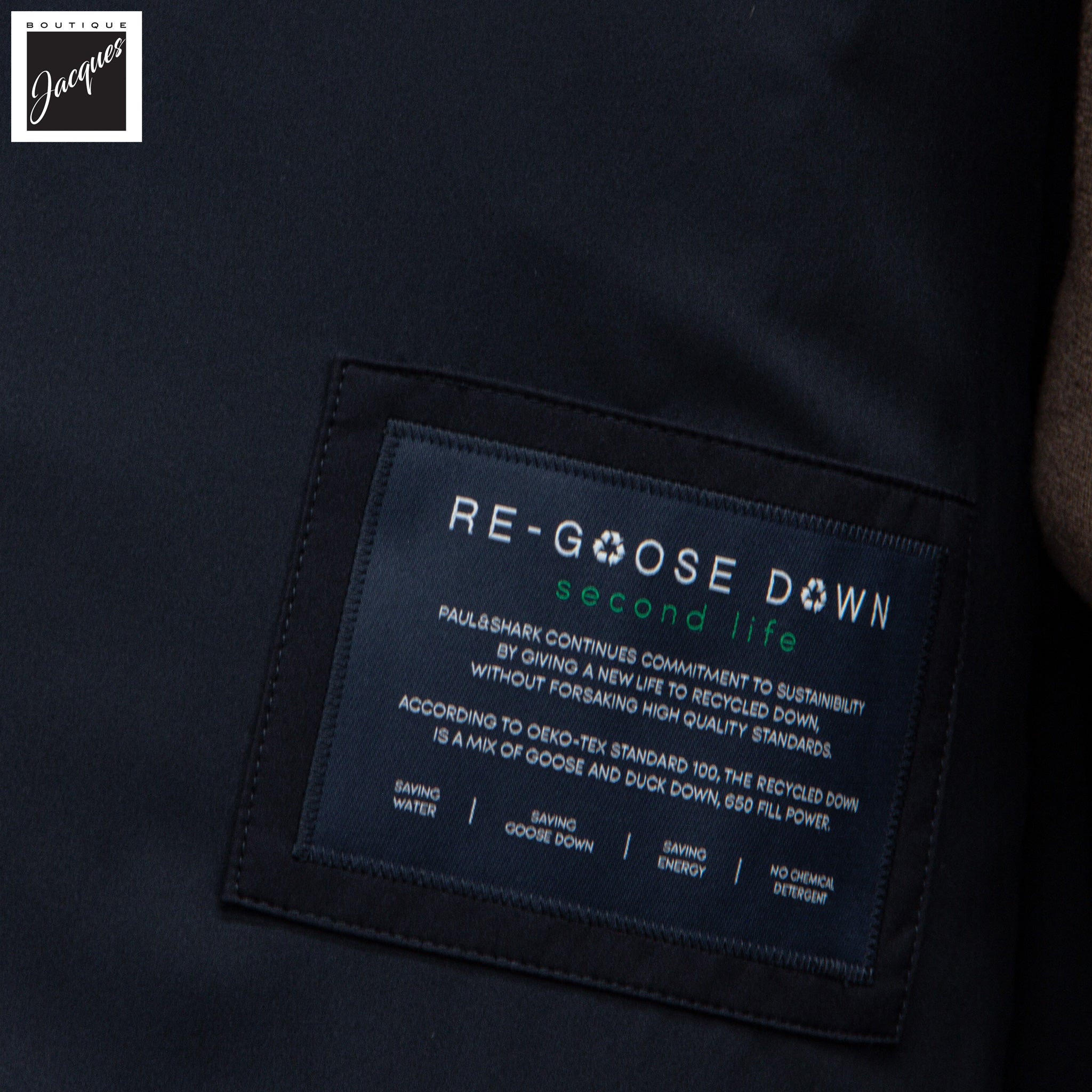 Navy Blue Typhoon Platinum Waterproof Re-Goose Down Parka - Paul & Shark