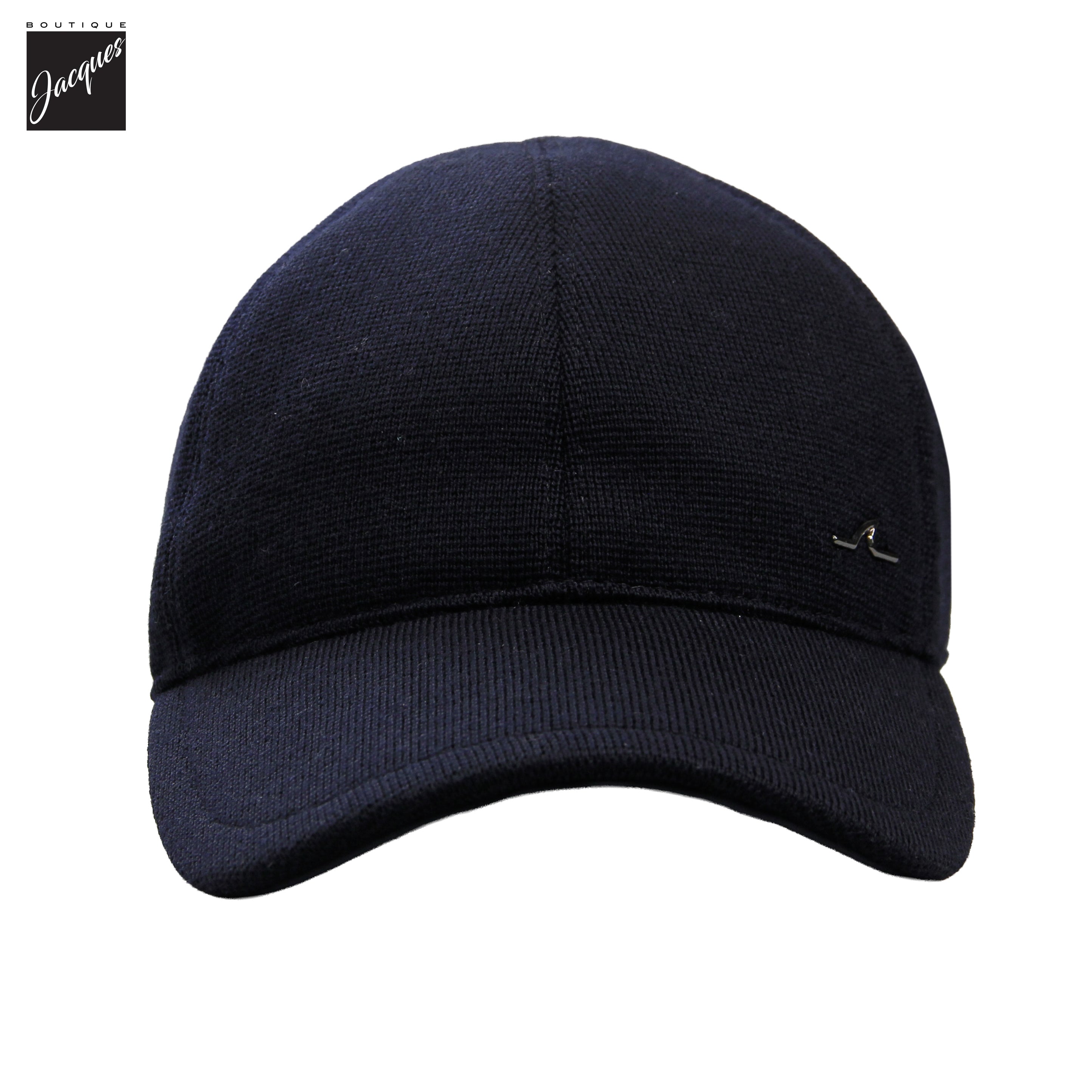Navy Blue Wool Knitted Baseball Cap - Paul & Shark