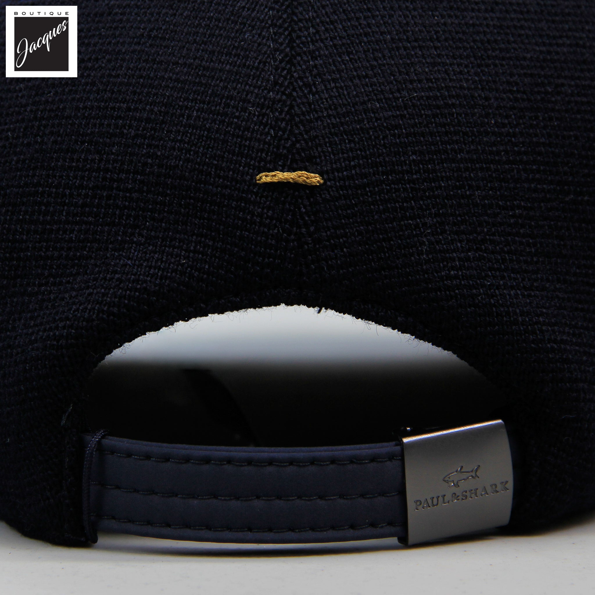Navy Blue Wool Knitted Baseball Cap - Paul & Shark