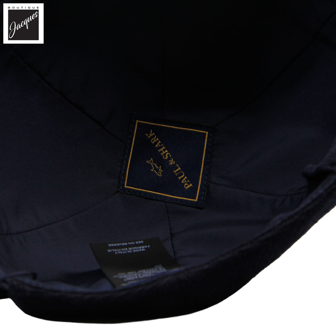 Navy Blue Wool Knitted Baseball Cap - Paul & Shark