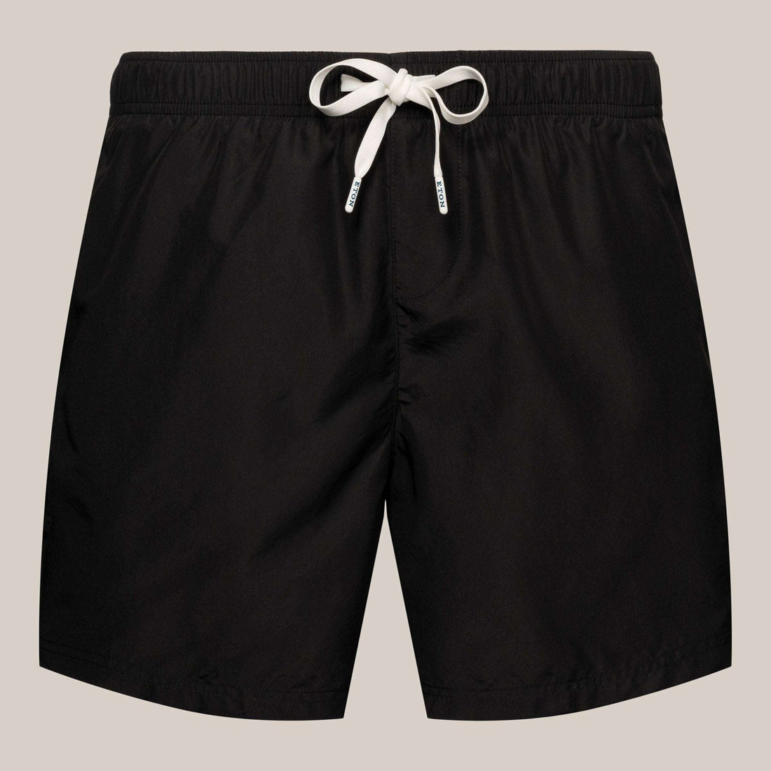 Black Solid Swimming Shorts - ETON