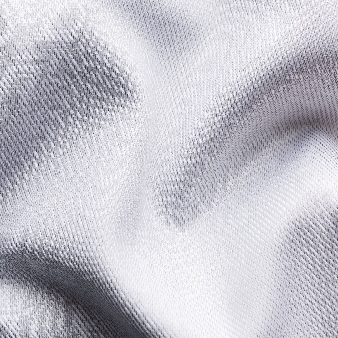 Light Gray Semi-Solid Fine Twill Slim Fit Shirt - ETON