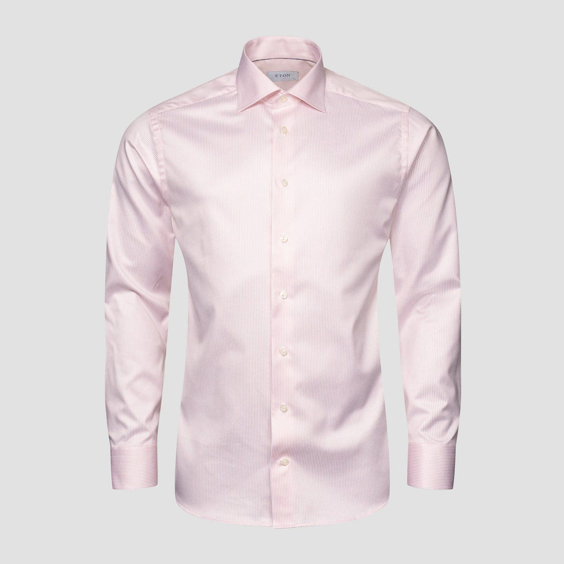 Pink Striped Cotton-Tencel Contemporary Fit Shirt - ETON