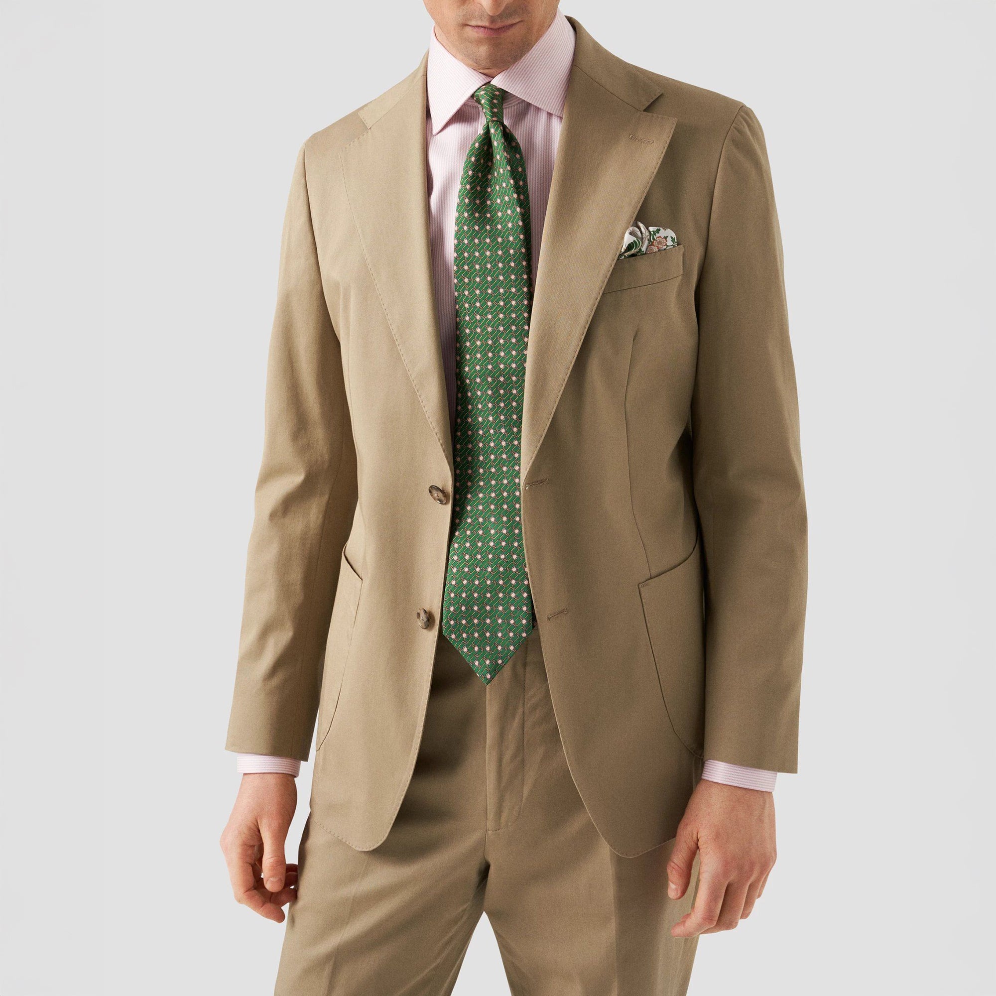 Pink Striped Cotton-Tencel Contemporary Fit Shirt - ETON