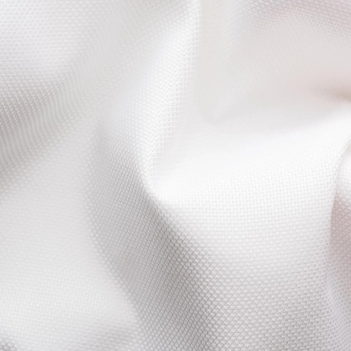 White Semi Solid Cotton-Tencel Contemporary Fit Shirt - ETON