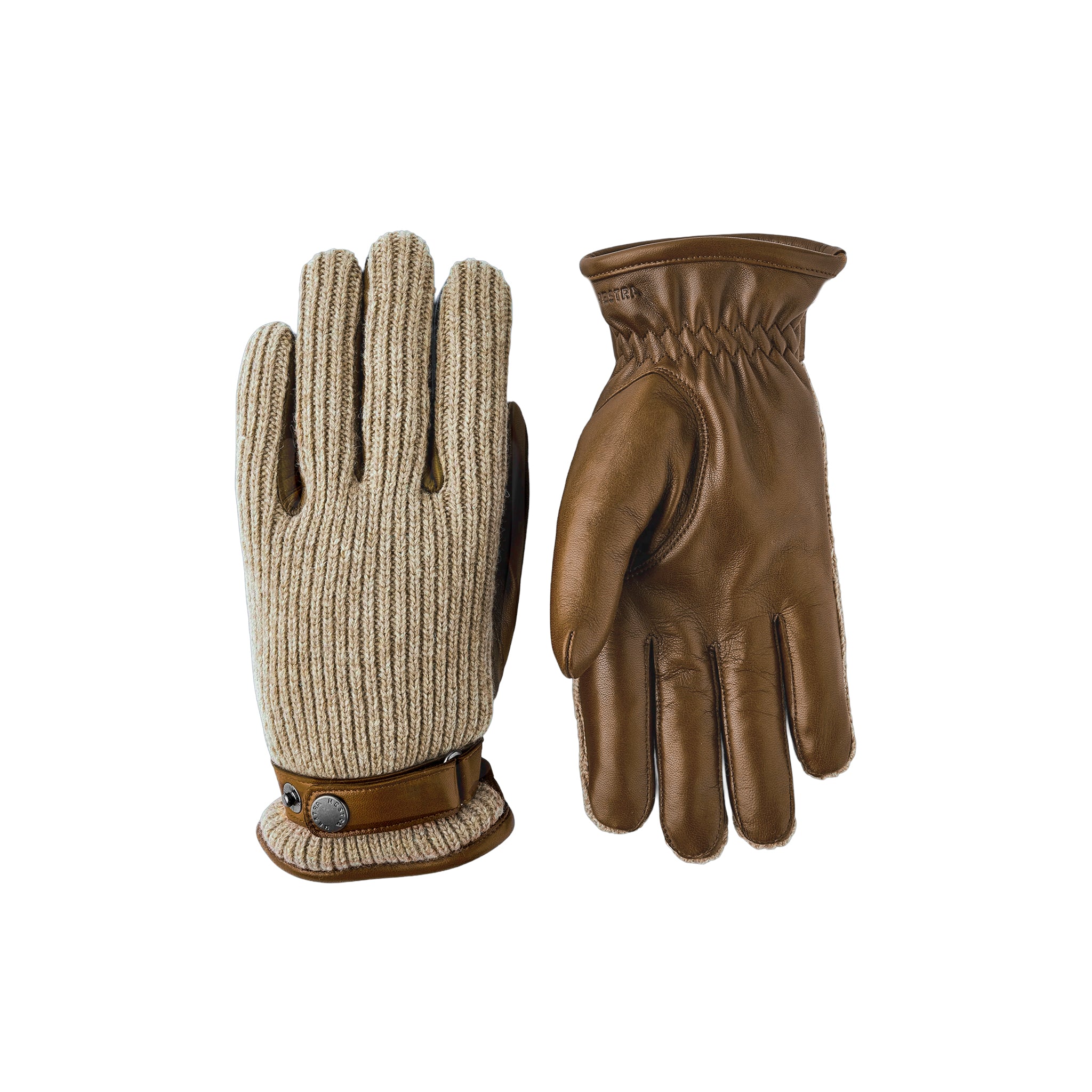Light Brown Christopher Wool & Hairsheep Leather Gloves - Hestra - Boutique Jacques International