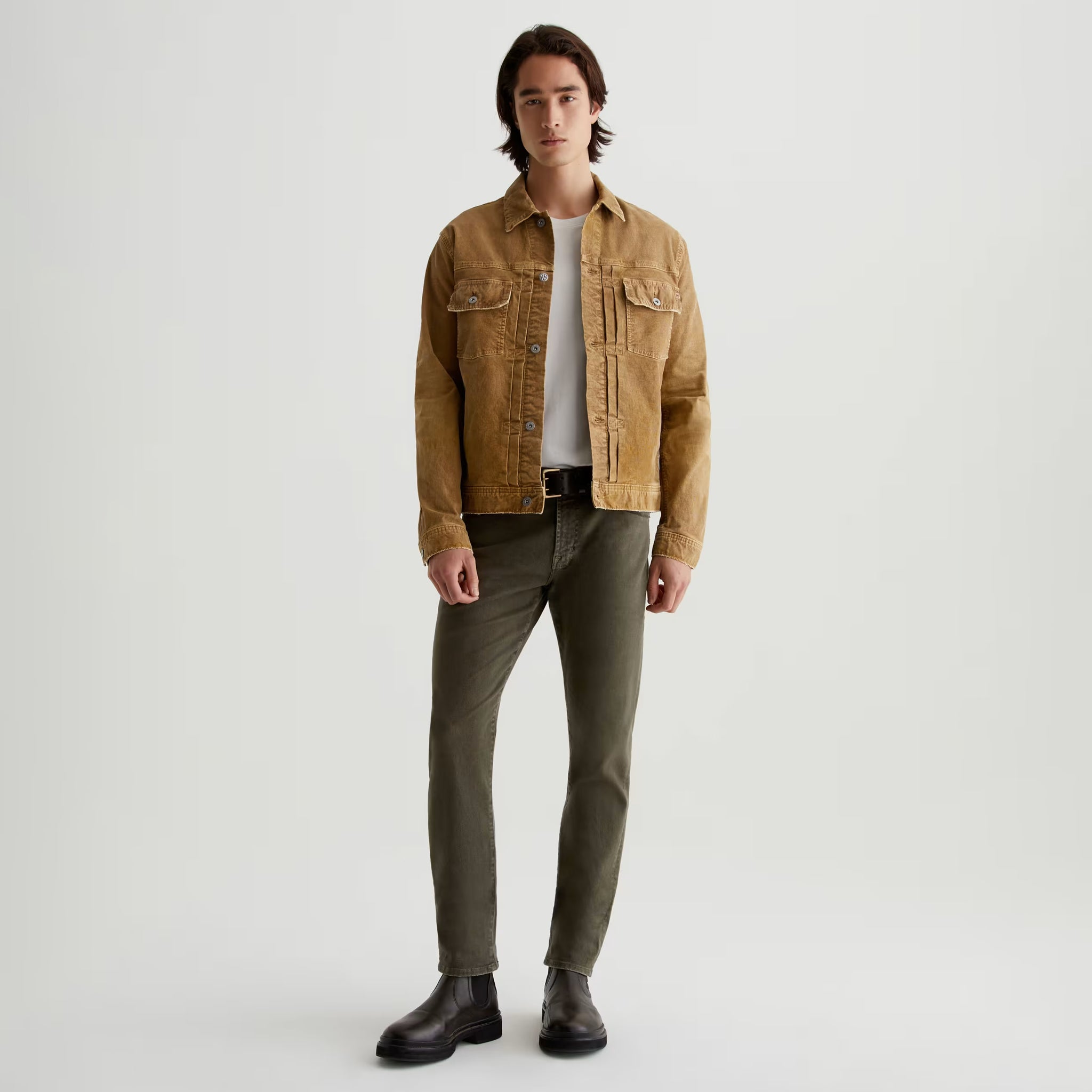 7 Years Sulfur Dried Cedar (Green) Tellis Modern Slim Fit Jeans - AG