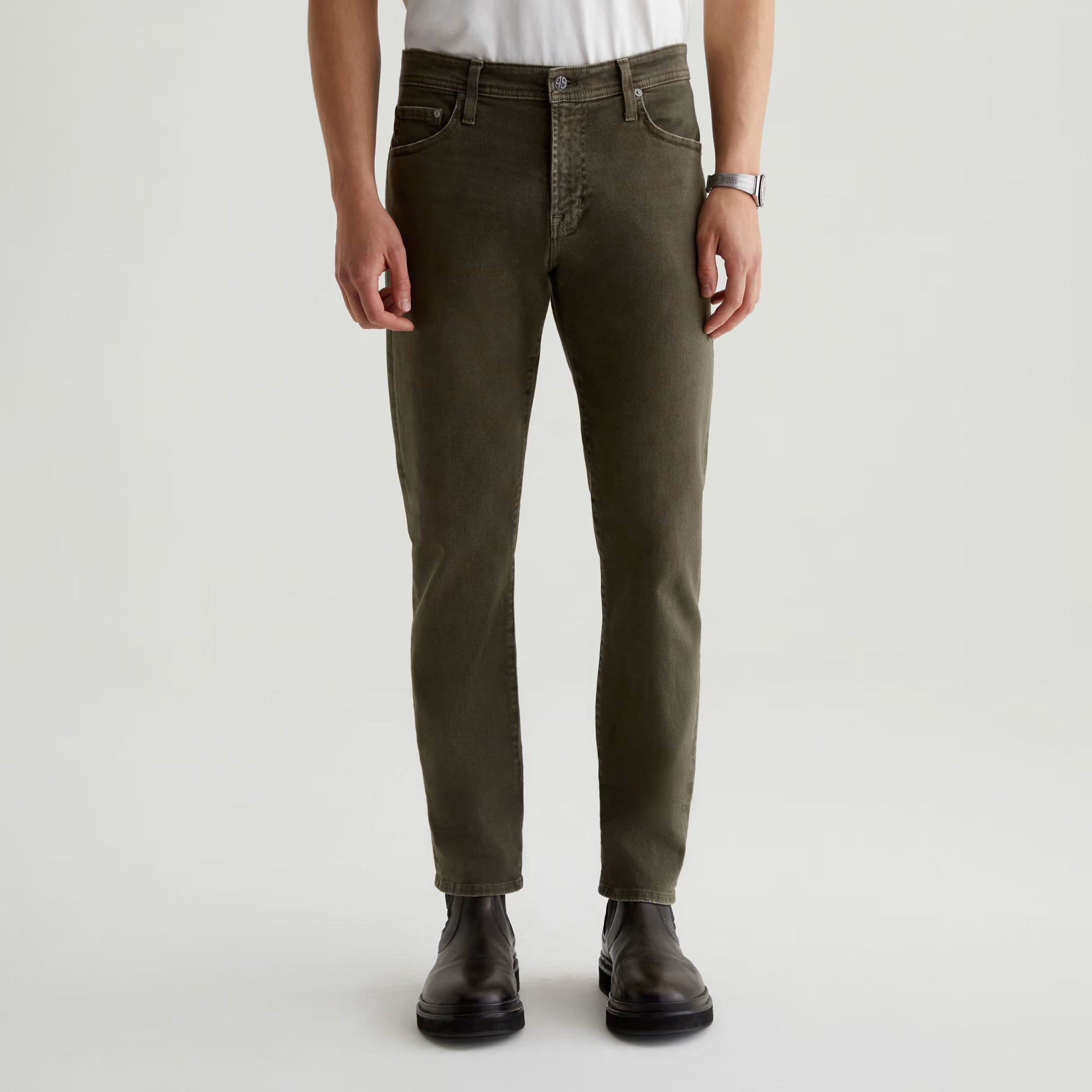7 Years Sulfur Dried Cedar (Green) Tellis Modern Slim Fit Jeans - AG