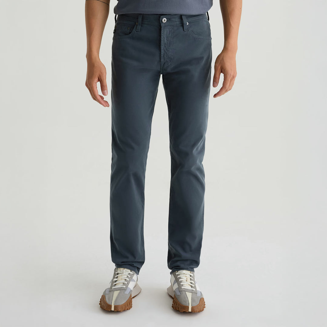 After Dusk (Steel Blue) Sueded Tellis Modern Slim Fit Pants - AG Jeans