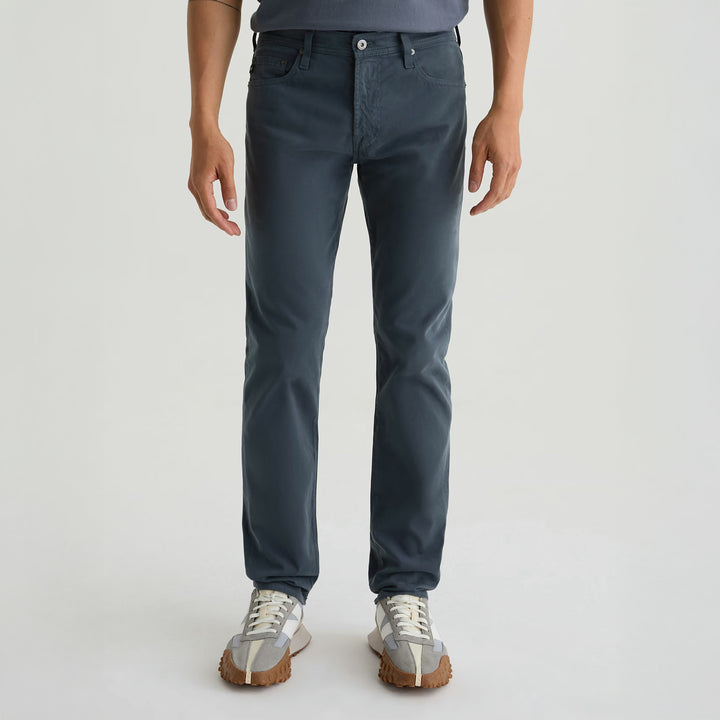 After Dusk (Steel Blue) Sueded Tellis Modern Slim Fit Pants - AG Jeans