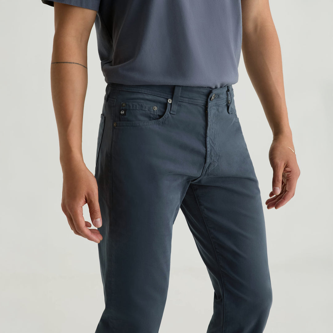 After Dusk (Steel Blue) Sueded Tellis Modern Slim Fit Pants - AG Jeans