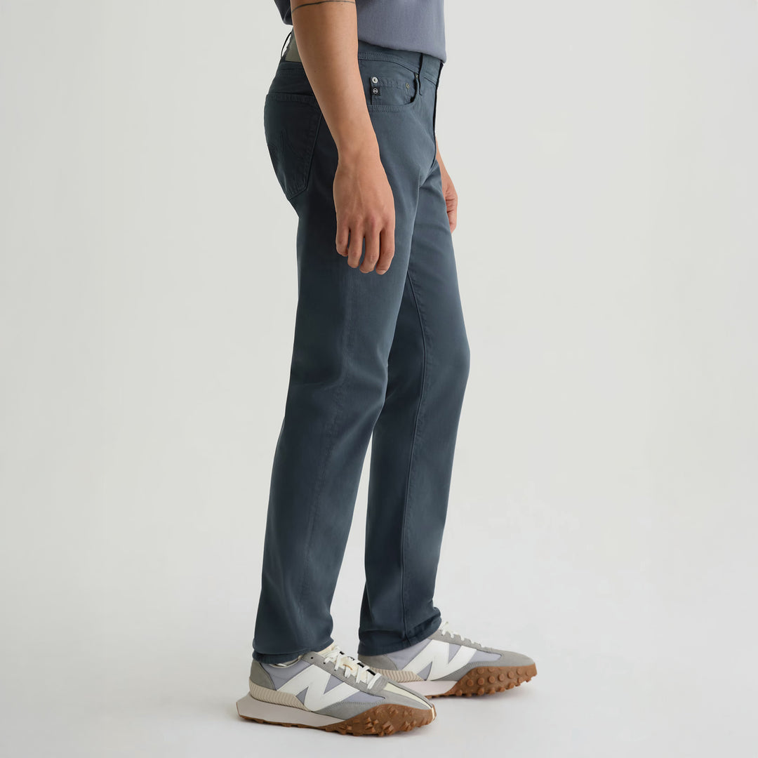 After Dusk (Steel Blue) Sueded Tellis Modern Slim Fit Pants - AG Jeans