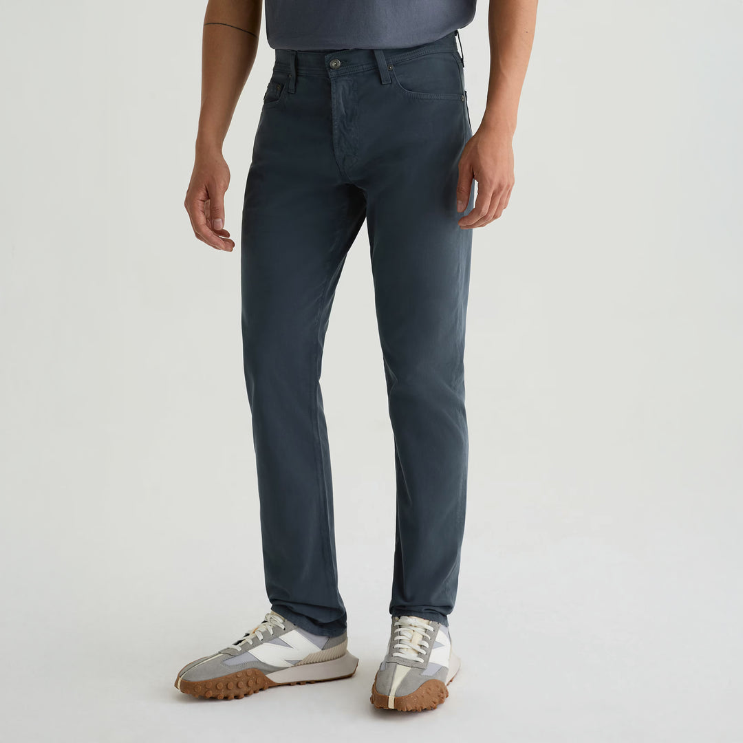 After Dusk (Steel Blue) Sueded Tellis Modern Slim Fit Pants - AG Jeans