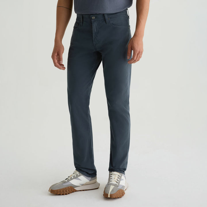 After Dusk (Steel Blue) Sueded Tellis Modern Slim Fit Pants - AG Jeans