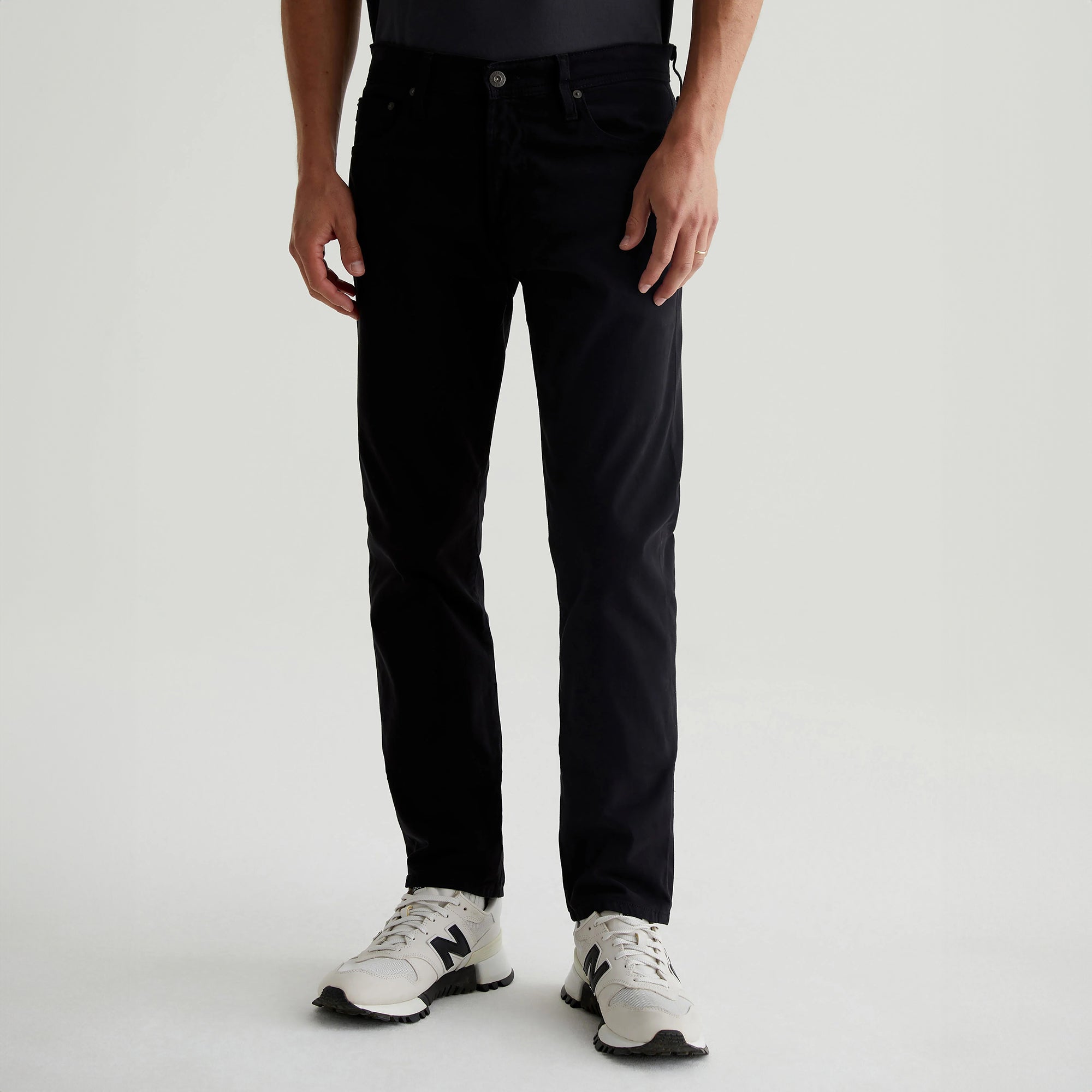 Super Black Modern Slim Tellis Sueded Pants - AG