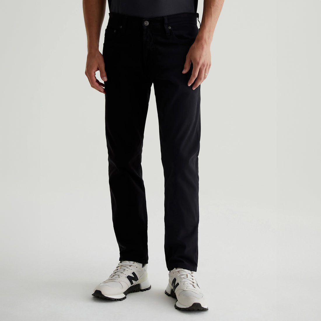 Super Black Modern Slim Tellis Sueded Pants - AG